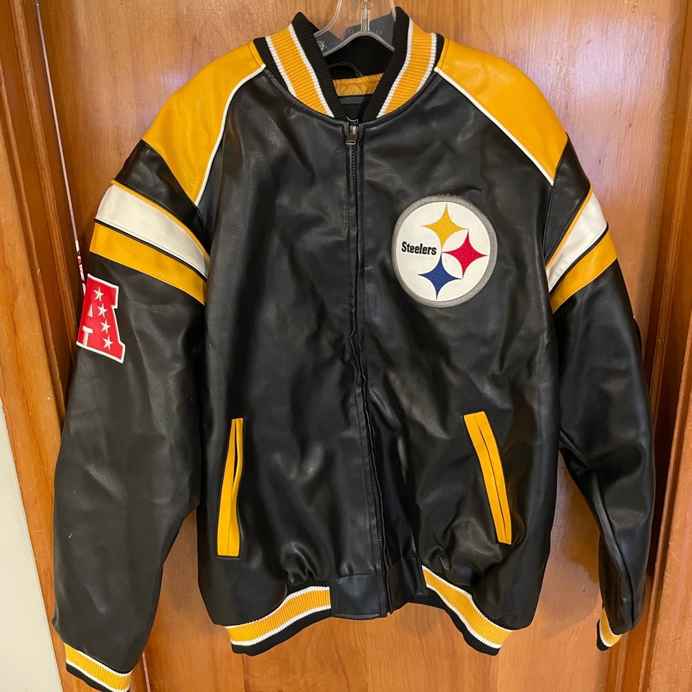 NFL Black and Gold Steelers Bomber Jacket